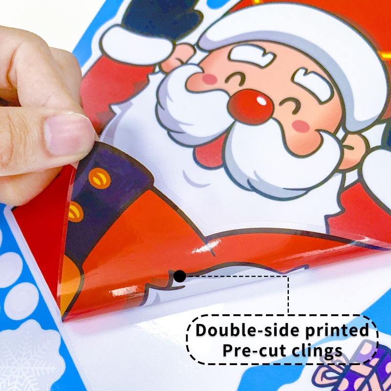 2025 Christmas Decorative Glas - Snowflake Window Decal recension och pris